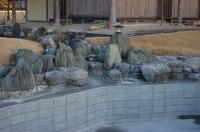 錦鯉　和風池,業者　和風鑑賞池,庭池　ブロック積み