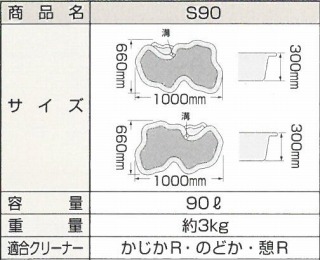 みかげ調プラ池　S90