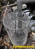 水中ポンプガード　PGD300-500,庭池　落ち葉対策